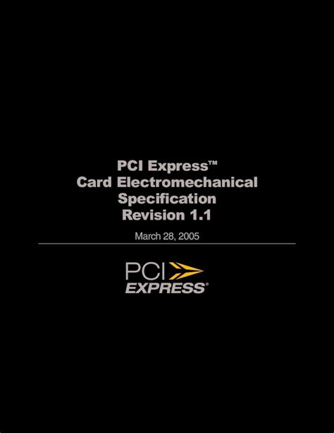 electro-harmonix|PCI Express Card Electromechanical Specification Revision 1